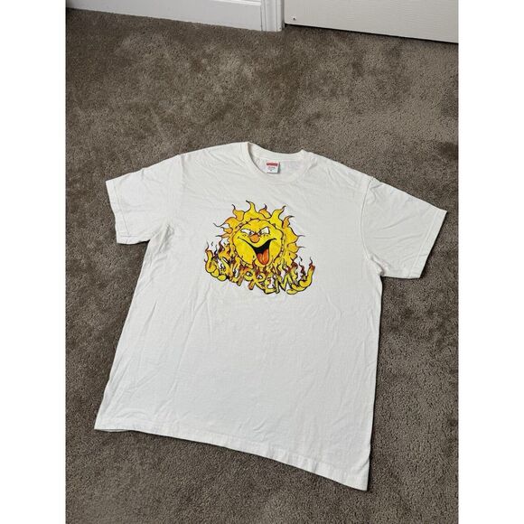 Mens Tshirt SUPREME SUN - RN#101837 White, Size M - Picture 2 of 7